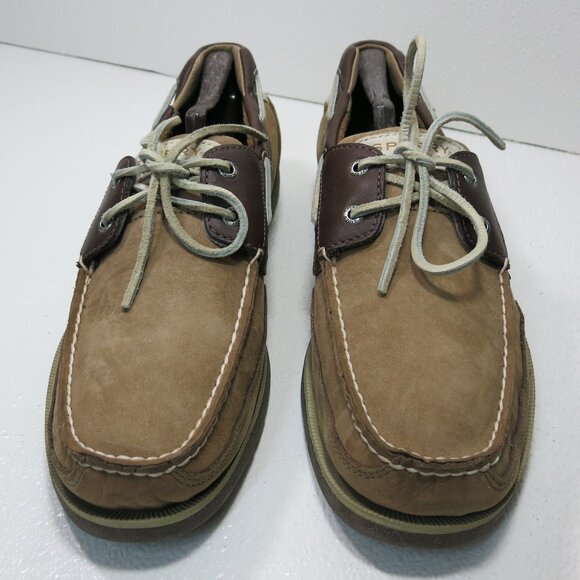 Sperry Top-Sider Two Tone Nubuck Leather Boat Deck Shoes Men's Footwear Sz 13 - Picture 5 of 7
